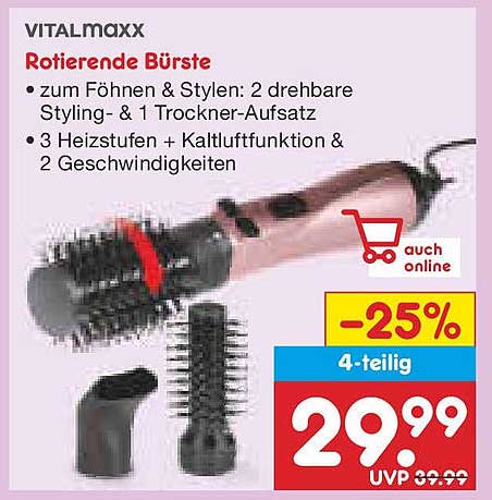 Vitalmaxx Rotierende Bürste