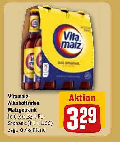 Vitamalz Alkoholfreies Malzgetränk 6 x 0,33 l Sixpack