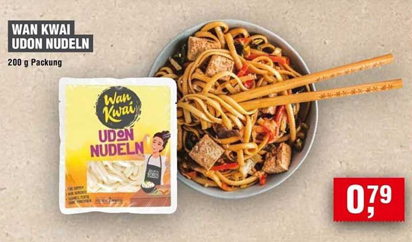 WAN KWAI Udon Nudeln 200 g Packung