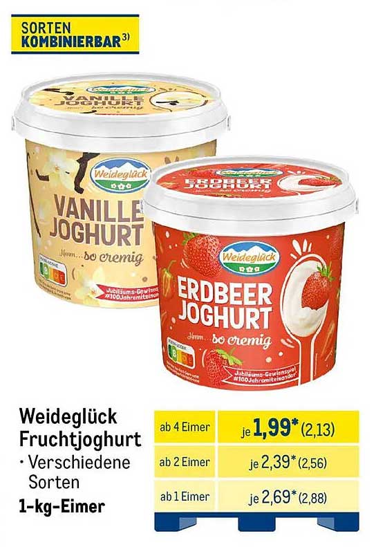 Weideglück Fruchtjoghurt - Vielfalt genießen