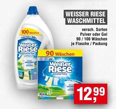 WEISSER RIESE WASCHMITTEL - Verschiedene Sorten, Pulver oder Gel
