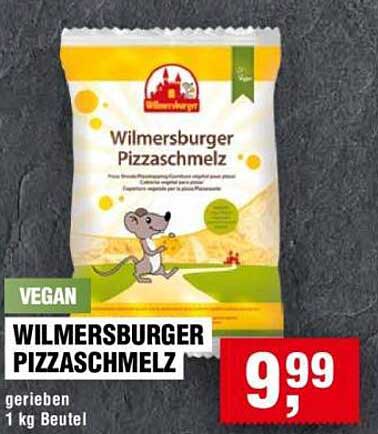 Wilmersburger Pizzaschmelz 1 kg Beutel - Vegan