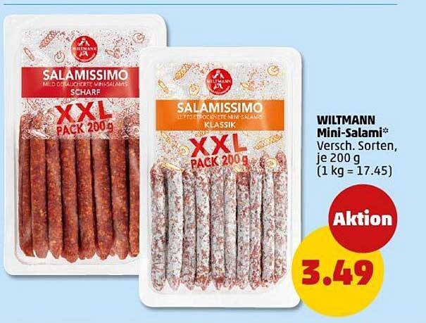 WILTMANN Mini-Salami - Verschiedene Sorten, je 200 g