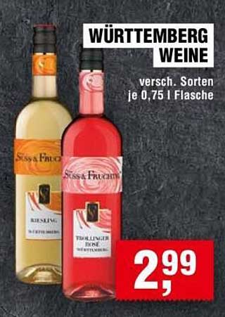 Württemberg Weine - Süss & Fruchtig