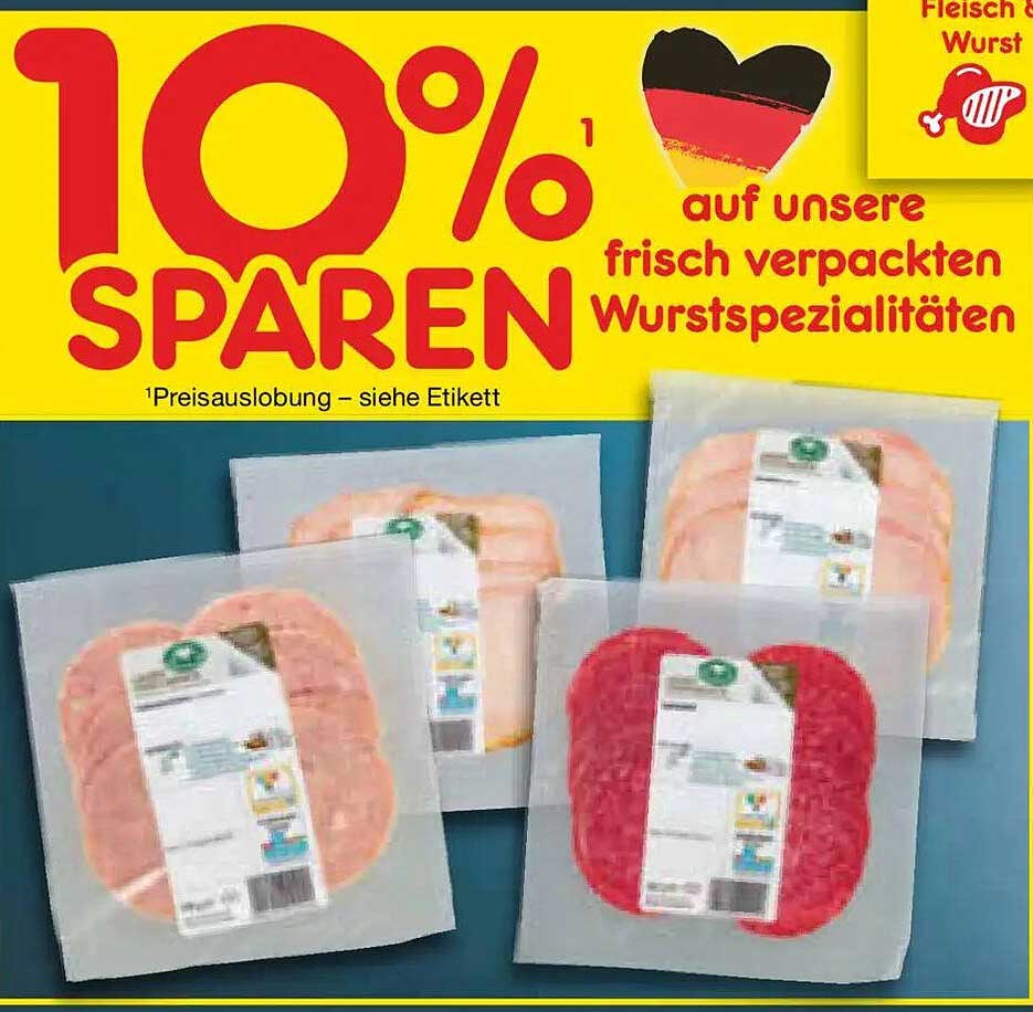 10% SPAREN auf unsere frisch verpackten Wurstspezialitäten