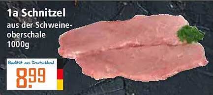 1a Schnitzel aus der Schweine-oberschale 1000g