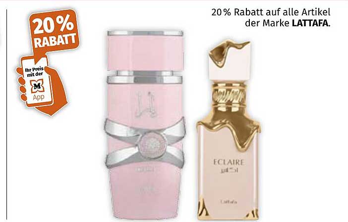 20% Rabatt auf alle Artikel der Marke LATTAFA.