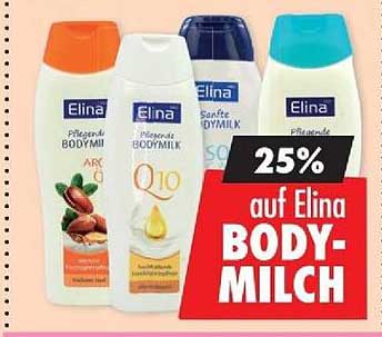 25% auf Elina BODY-MILCH