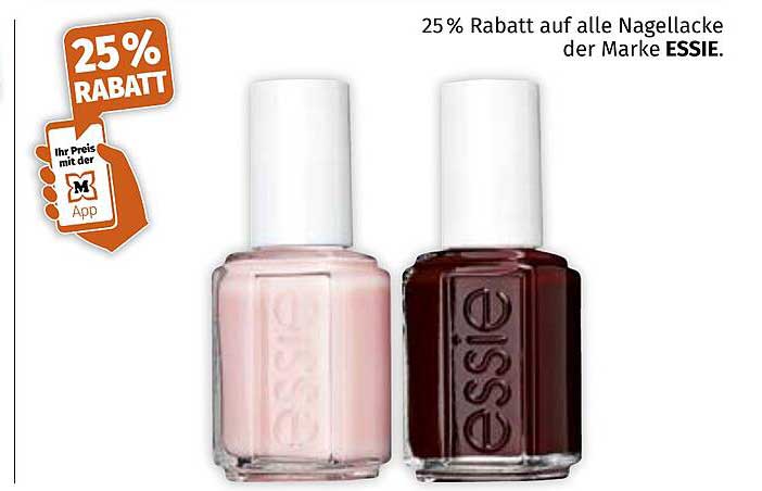 25 % Rabatt auf alle Nagellacke der Marke ESSIE.