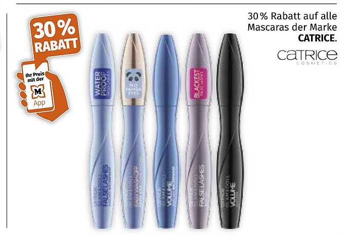 30% Rabatt auf alle Mascaras der Marke CATRICE.