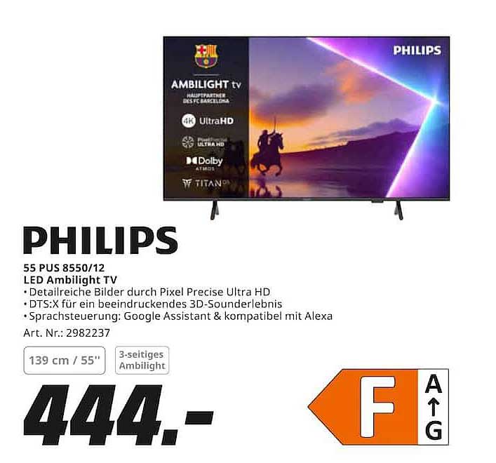 55 PUS 8550/12 LED Ambilight TV