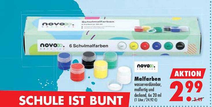 6 Schulmalfarben