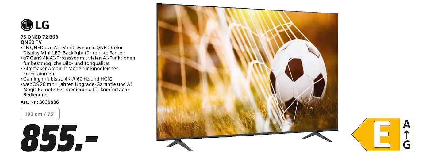 75 QNED 72 B6B QNED TV