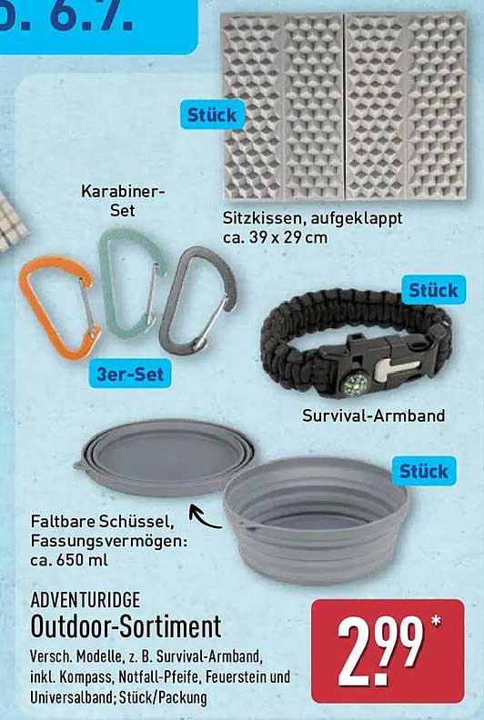 ADVENTURIDGE Outdoor-Sortiment