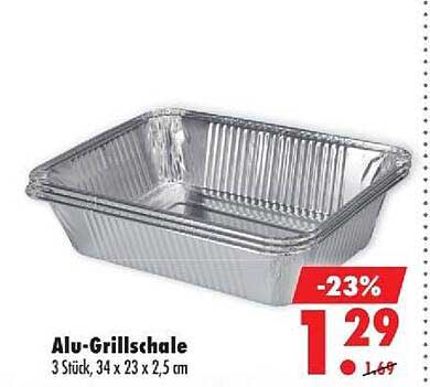 Alu-Grillschale