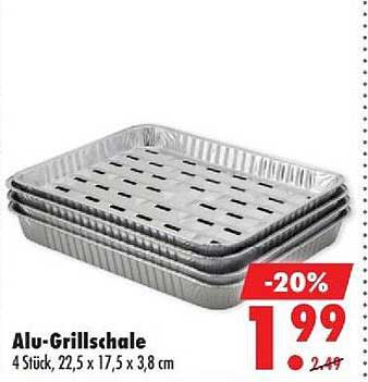 Alu-Grillschale