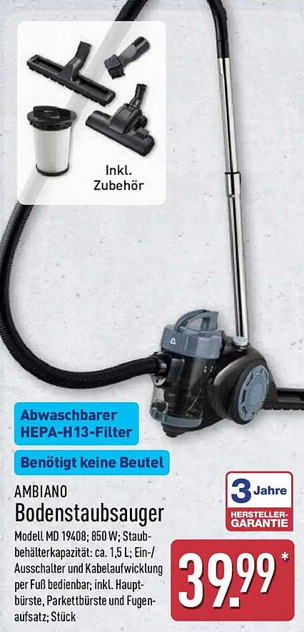 AMBIANO Bodenstaubsauger