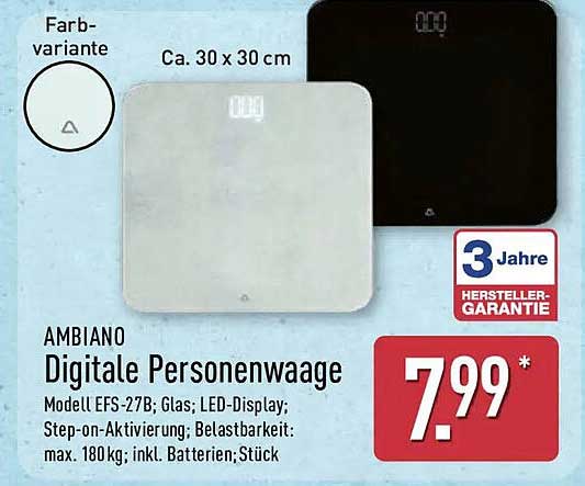AMBIANO Digitale Personenwaage
