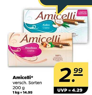 Amicelli* versch. Sorten 200 g