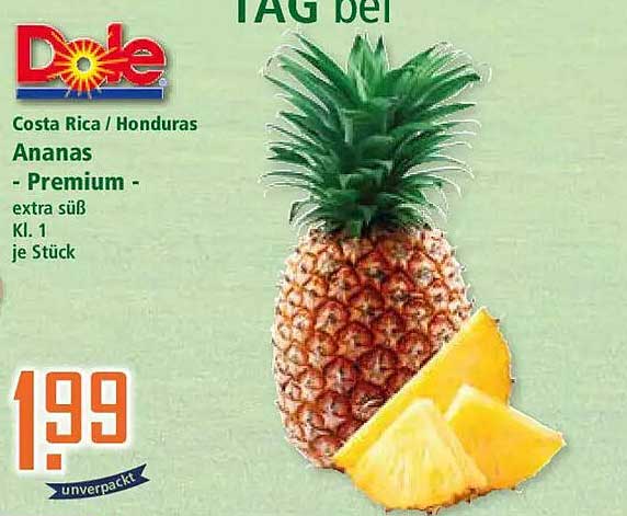 Ananas - Premium - extra süß Kl. 1 je Stück