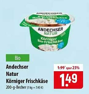 Andechser Natur Körniger Frischkäse