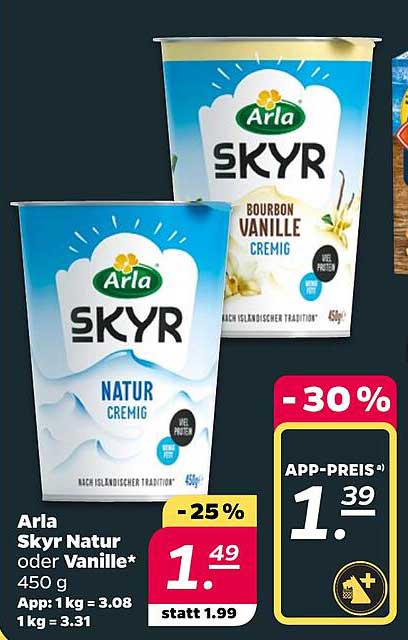 Arla Skyr Natur oder Vanille* 450 g