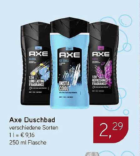 Axe Duschbad verschiedene Sorten
