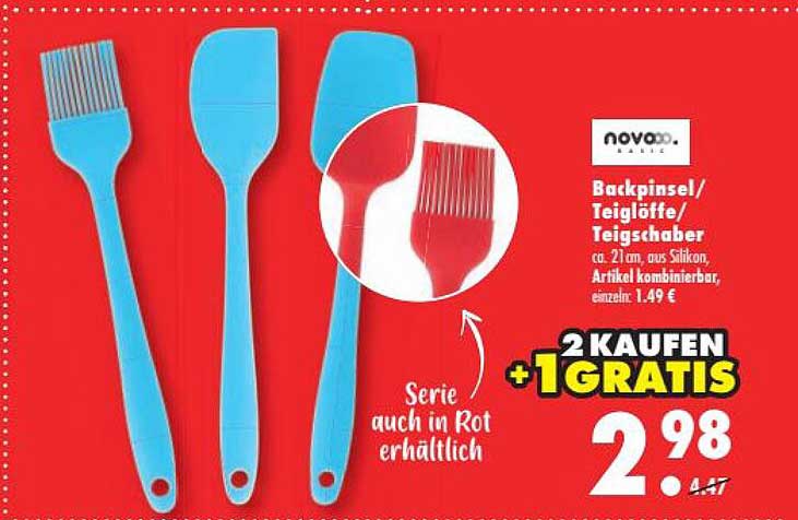 Backpinsel/Teiglöffel/Teigschaber