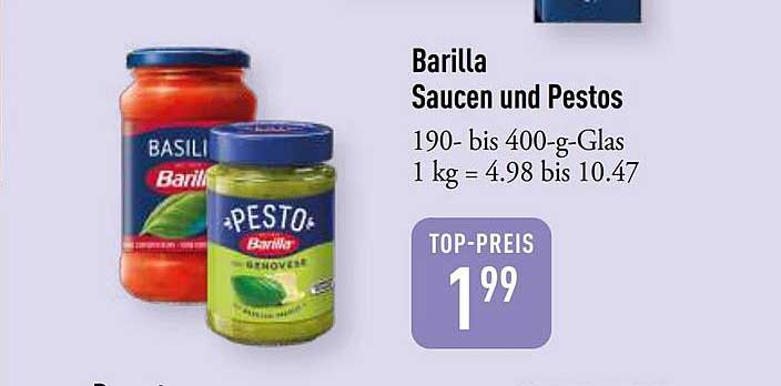 Barilla Saucen und Pestos