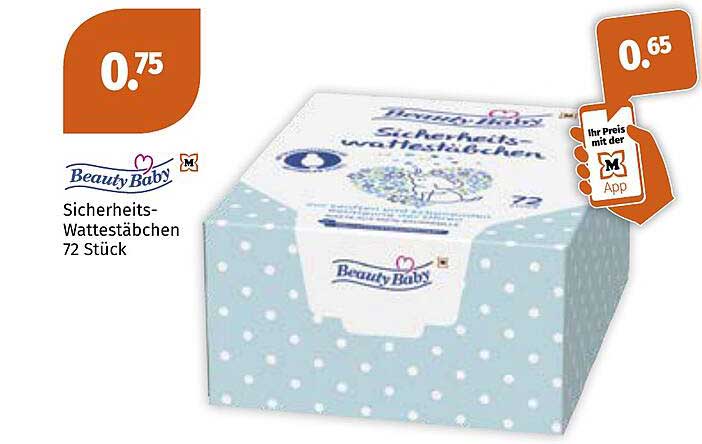 Beauty Baby Sicherheits-Wattestäbchen 72 Stück