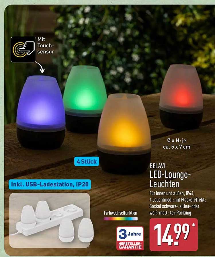 BELAVI LED-Lounge-Leuchten