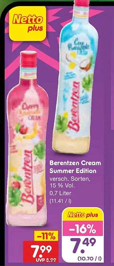 Berentzen Cream Summer Edition