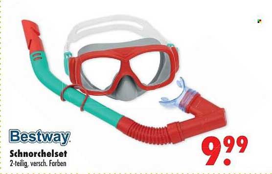 Bestway Schnorchelset 2-teilig, versch. Farben