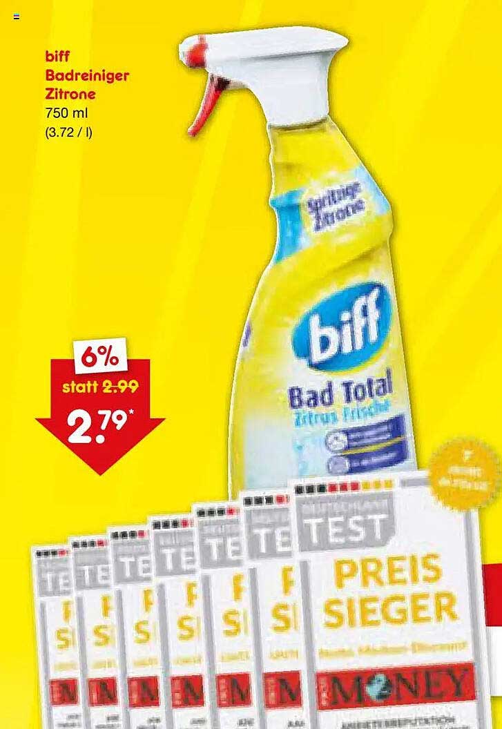 biff Badreiniger Zitrone 750 ml