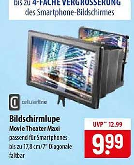 Bildschirmlupe Movie Theater Maxi passend für Smartphones bis zu 17,8 cm/7" Diagonale faltbar