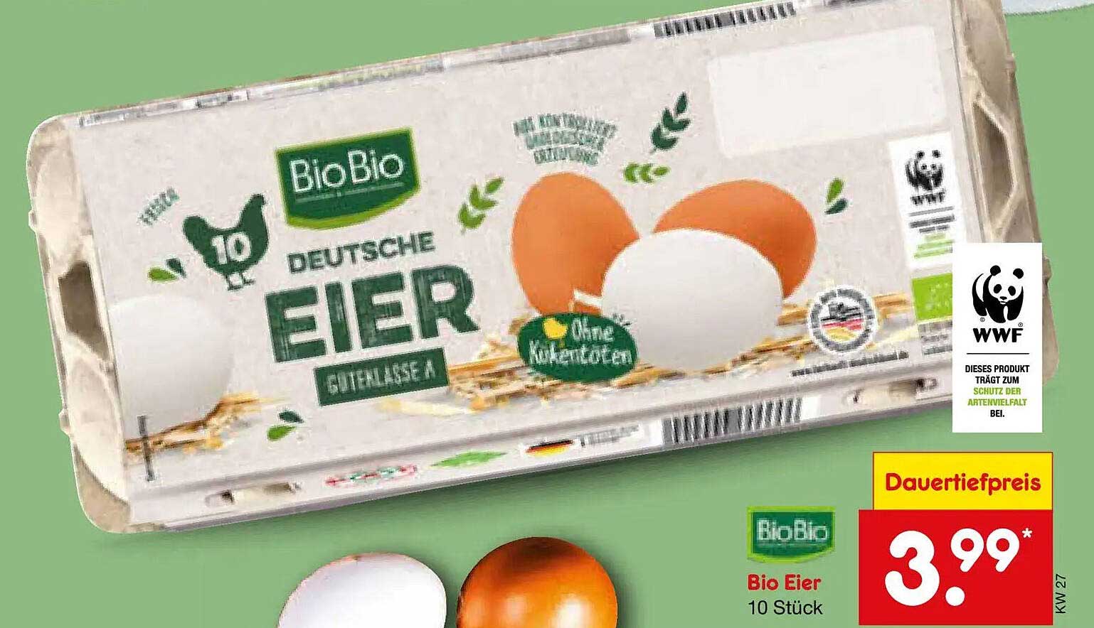 Bio Eier 10 Stück