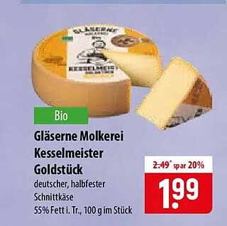 Bio Gläserne Molkerei Kesselmeister Goldstück