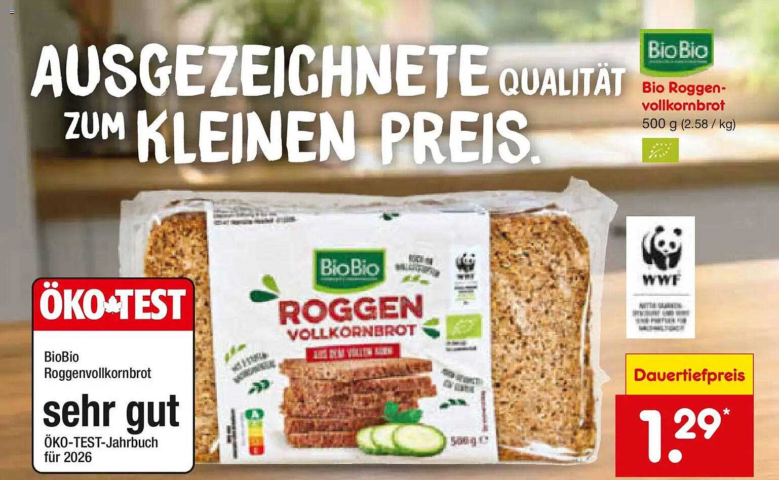 BioBio Roggenvollkornbrot