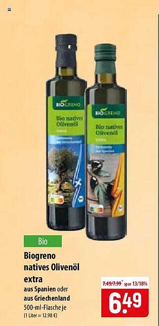 Biogreno natives Olivenöl extra