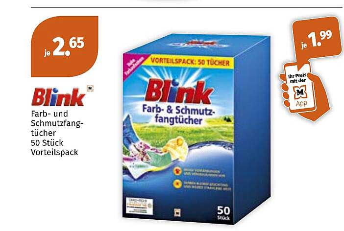 Blink Farb- und Schmutzfangtücher 50 Stück Vorteilspack