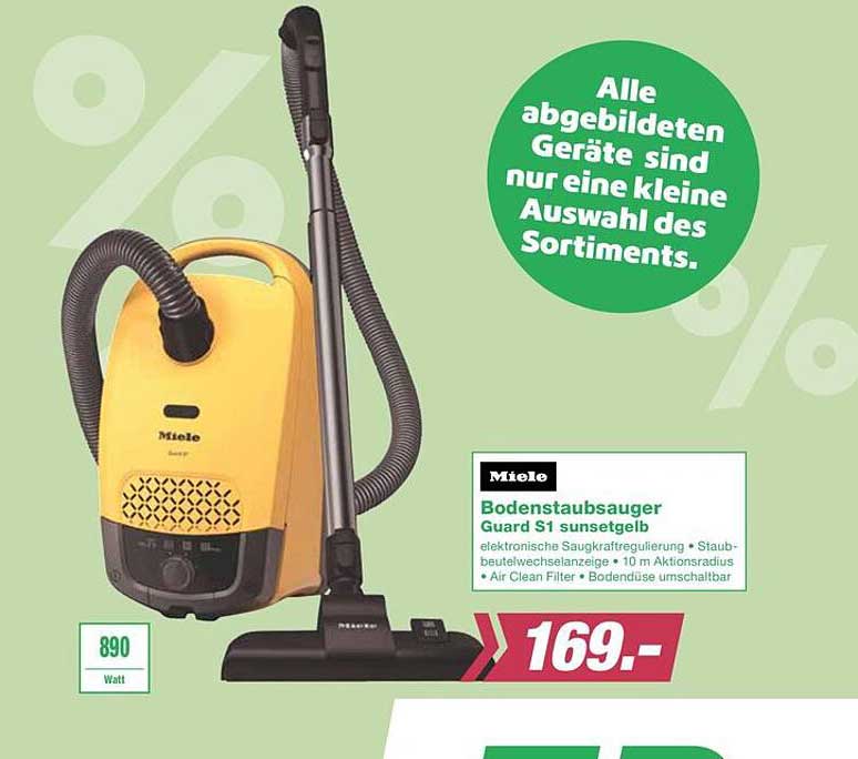 Bodenstaubsauger Guard S1 sunsetgelb