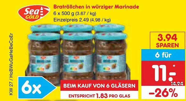 Bratröllchen in würziger Marinade