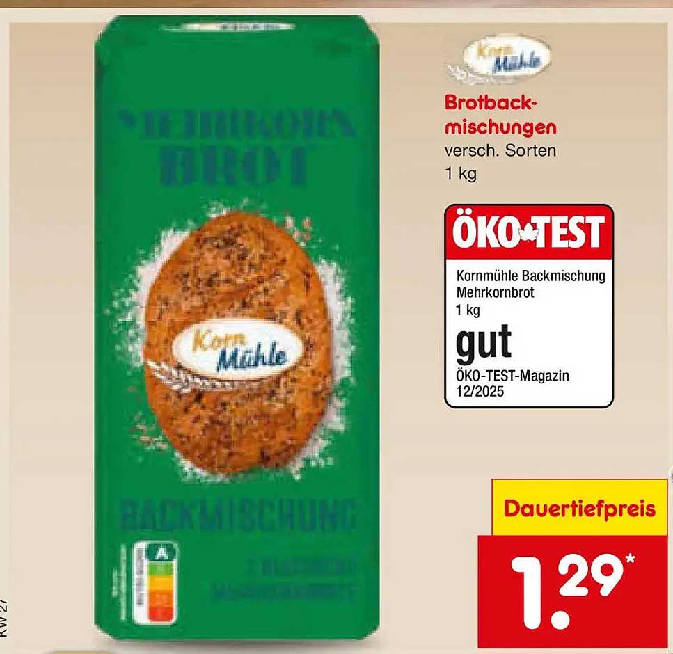 Brotbackmischungen versch. Sorten 1 kg