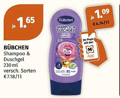 BÜBCHEN Shampoo & Duschgel 230 ml versch. Sorten