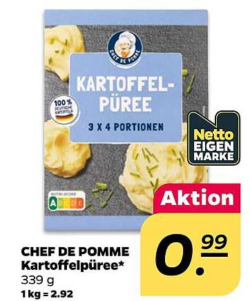 CHEF DE POMME Kartoffelpüree*
