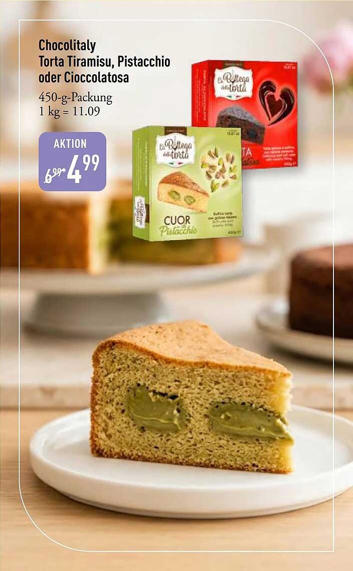 Chocolitaly Torta Tiramisu, Pistacchio oder Cioccolatosa