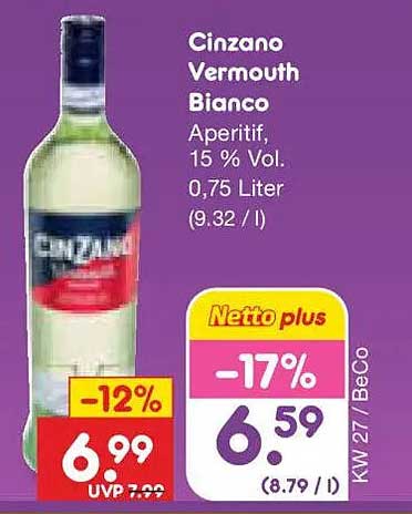 Cinzano Vermouth Bianco