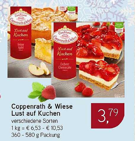Coppenrath & Wiese Lust auf Kuchen verschiedene Sorten