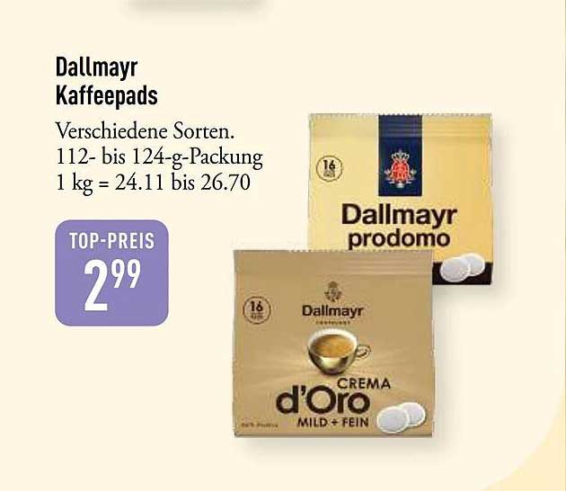 Dallmayr Kaffeepads