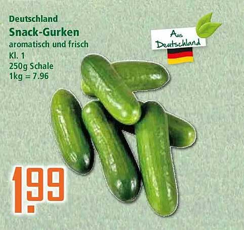 Deutschland Snack-Gurken aromatisch und frisch